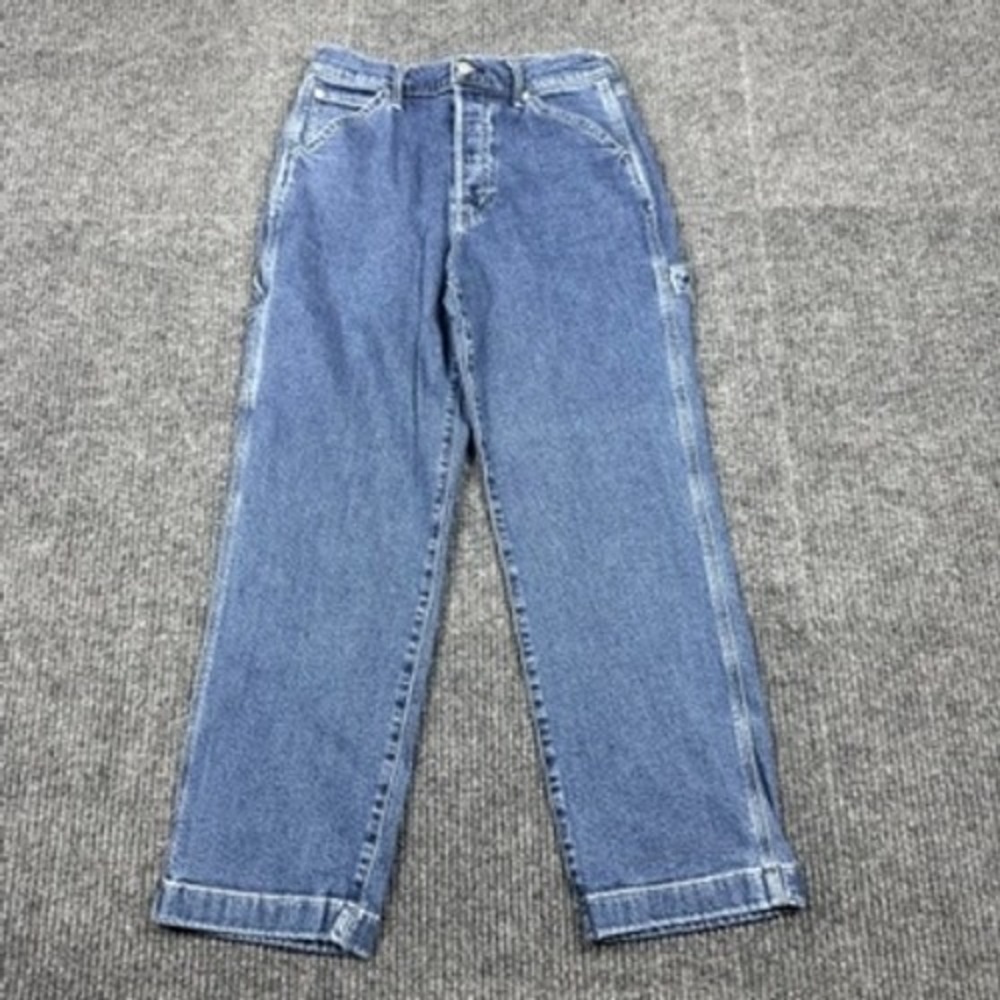 Gap Womens Carpenter Straight Leg Jeans Medium Indigo Blue 512766-00 Size 6/28